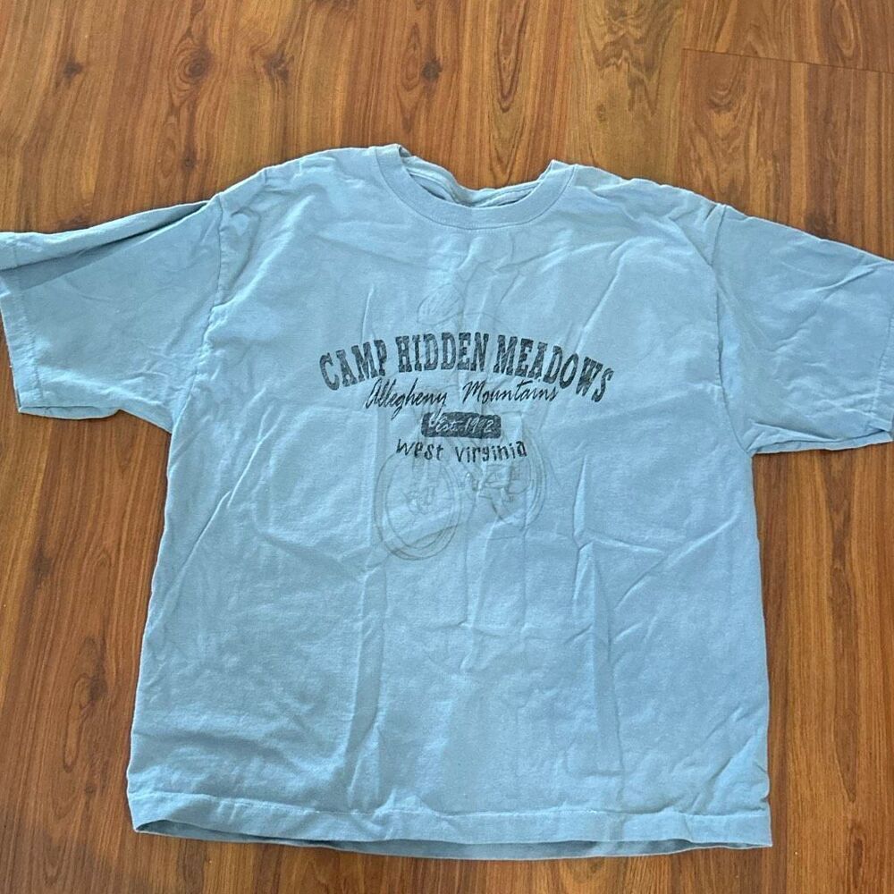 Vintage Y2K Camp hidden Meadows Allegheny mountains West Virginia Haynes 100% co